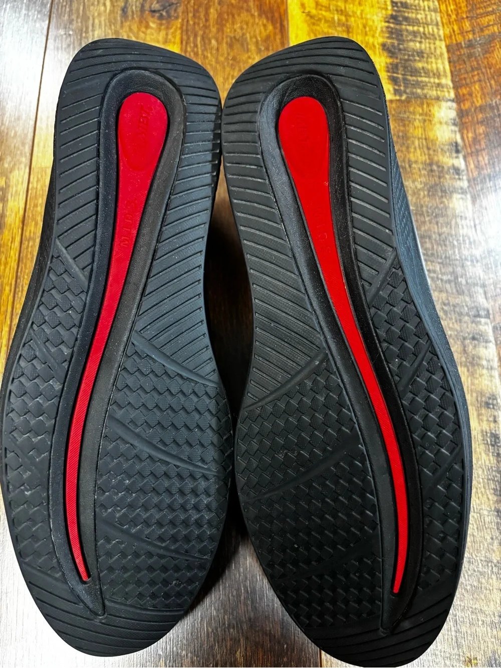 MBT Men's Asante 7 slip-on dress shoes, nappa leather, rocker bottom, size 10